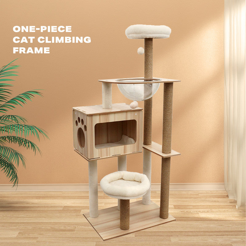 Cat Tree Scratching Post Trees Scratcher Tower Condo House Furniture - Paws & Palettes