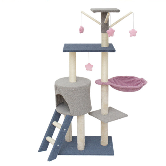 Cat Tree Tower Scratching Post House Bed - Paws & Palettes