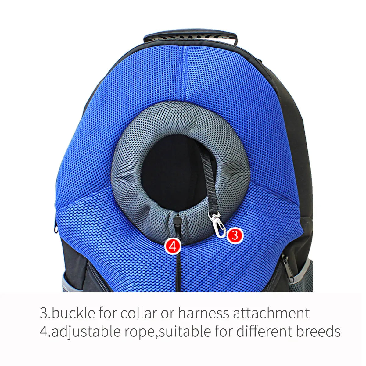 Ondoing Pet Carrier Backpack Adjustable Dog Puppy Cat Front Carrier Head Out - Paws & Palettes