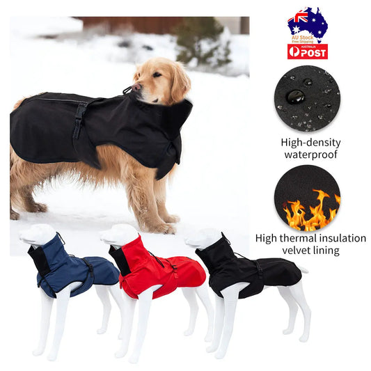 Pet Dog Raincoat Poncho Jacket Windbreaker Waterproof Clothes with Harness Hole-XS-Black - Paws & Palettes