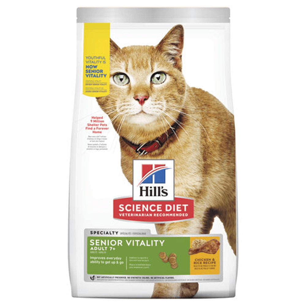 Hill’s – Science Diet – Adult Cat (7+) – Senior Vitality - Paws & Palettes