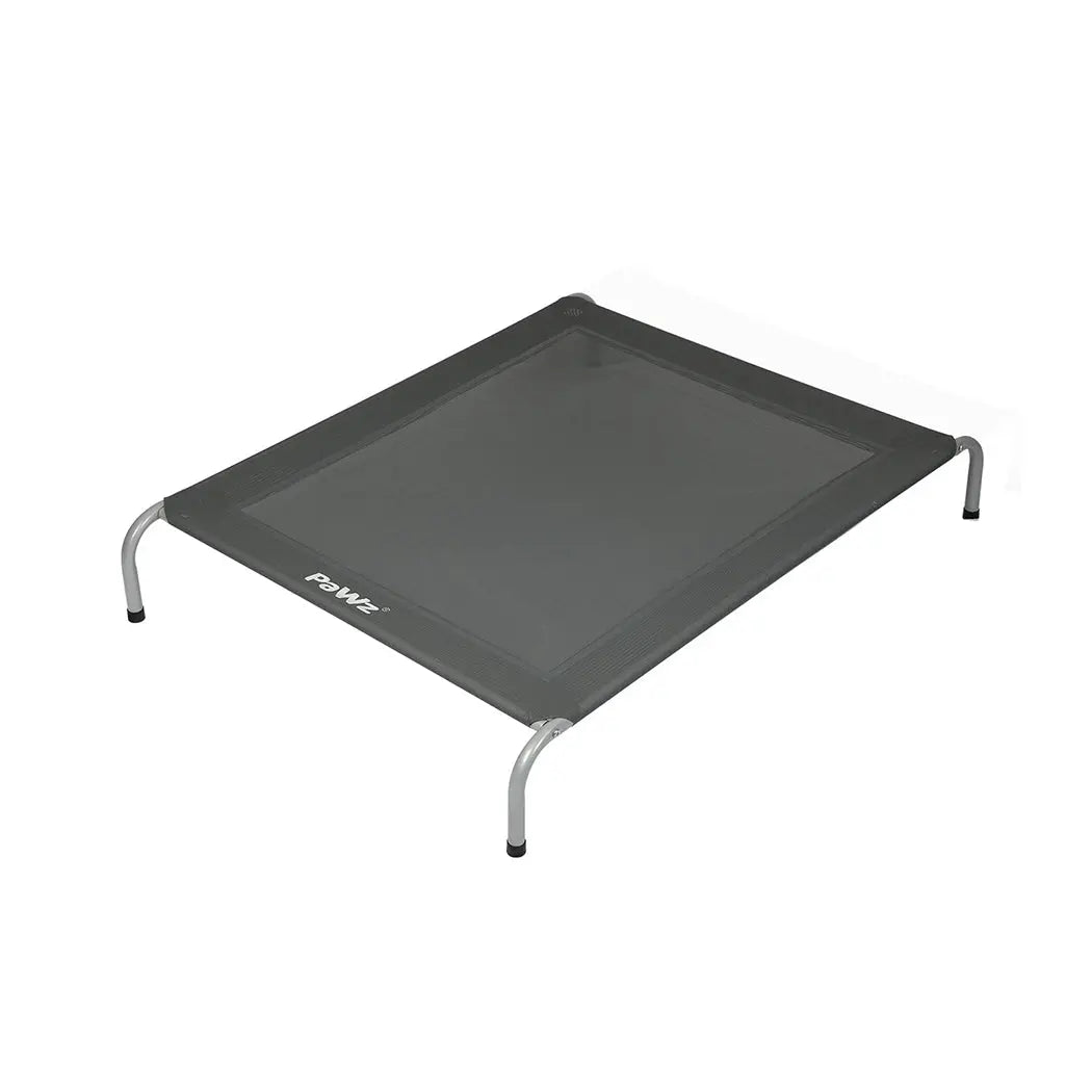 PaWz Elevated Trampoline Pet Bed Dog M Grey Medium - Paws & Palettes