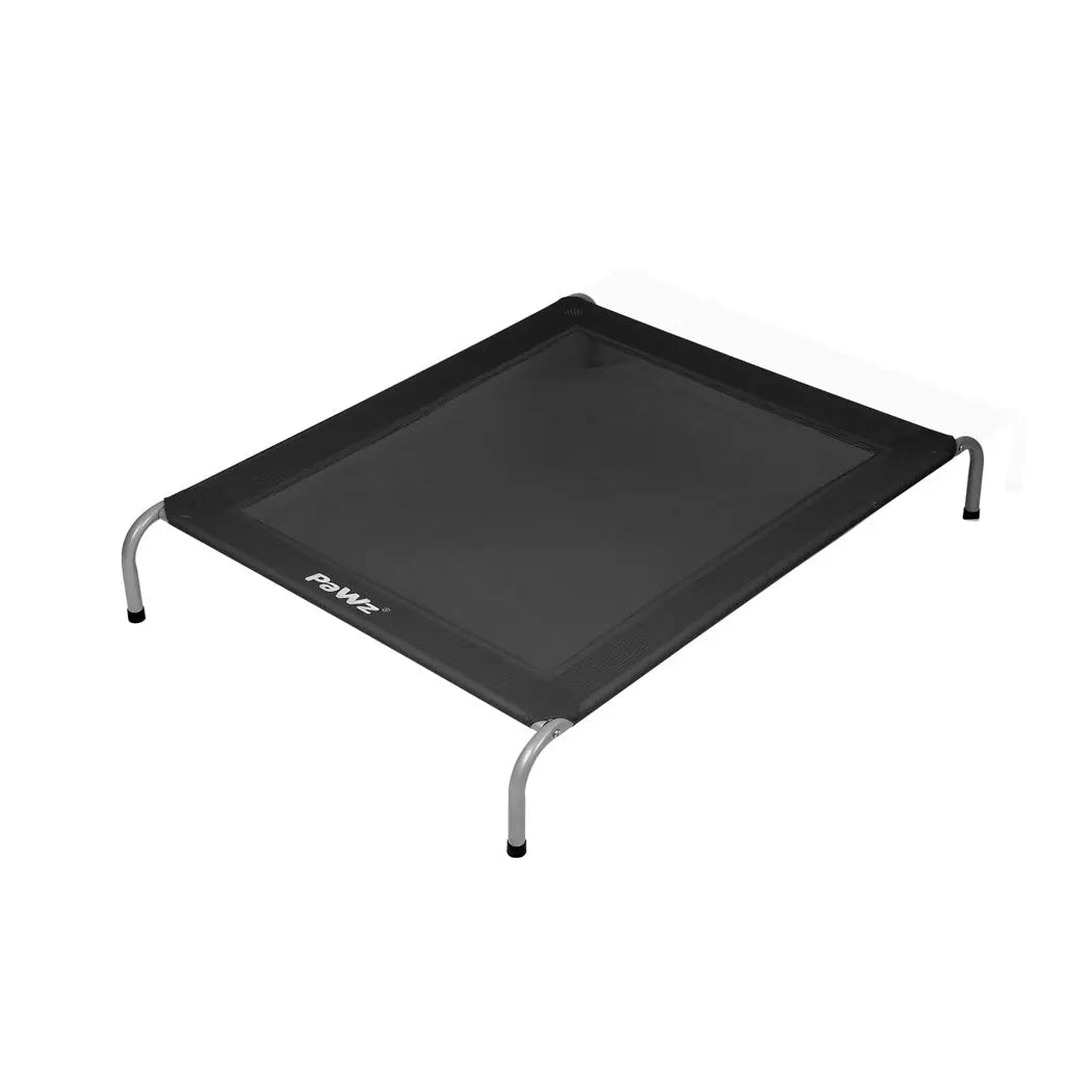 PaWz Elevated Trampoline Pet Bed Dog M Black Medium - Paws & Palettes