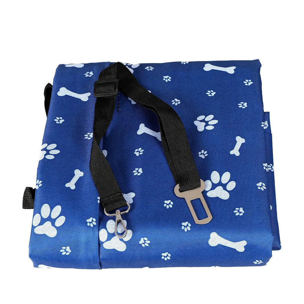 PaWz Pet Back Car Seat Cover Hammock Blue - Paws & Palettes