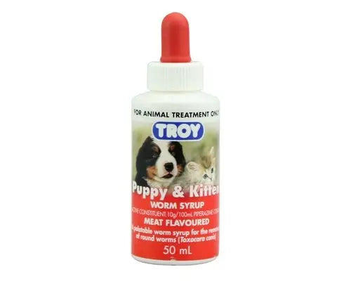 Troy – Puppy & Kitten – Worm Syrup - Paws & Palettes