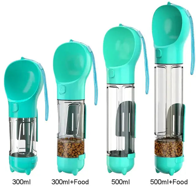 Multifunction Water Food Pet Bottle - Paws & Palettes